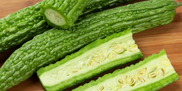 What is bitter melon, and how does it affect blood glucose levels?